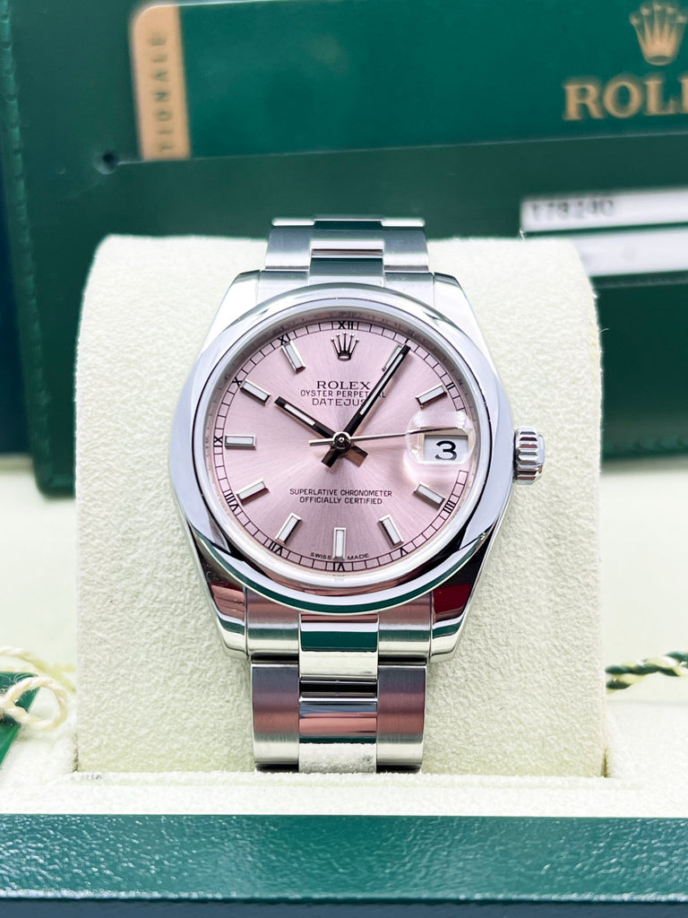 Rolex Datejust 31mm Pink Oyster Bracelet 178240 2008 [Preowned] [JB Stock]