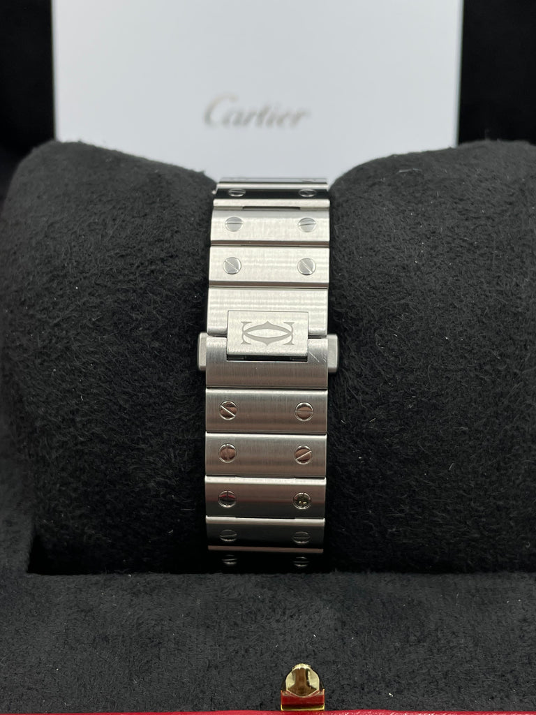 Cartier Santos de Cartier Blue Medium WSSA0063 2024 [Preowned]
