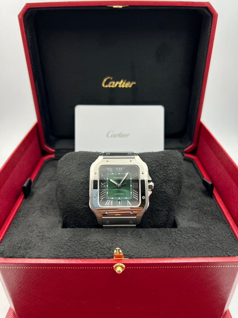 Cartier Santos de Cartier Smoky Green Large WSSA0062