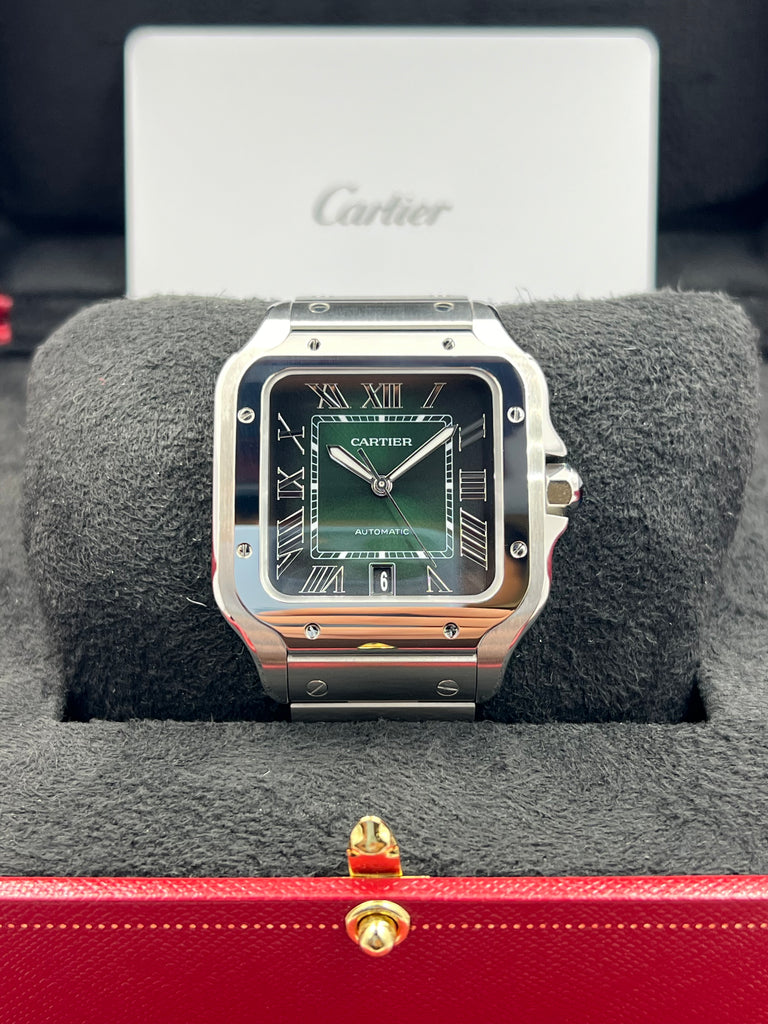 Cartier Santos de Cartier Smoky Green Large WSSA0062
