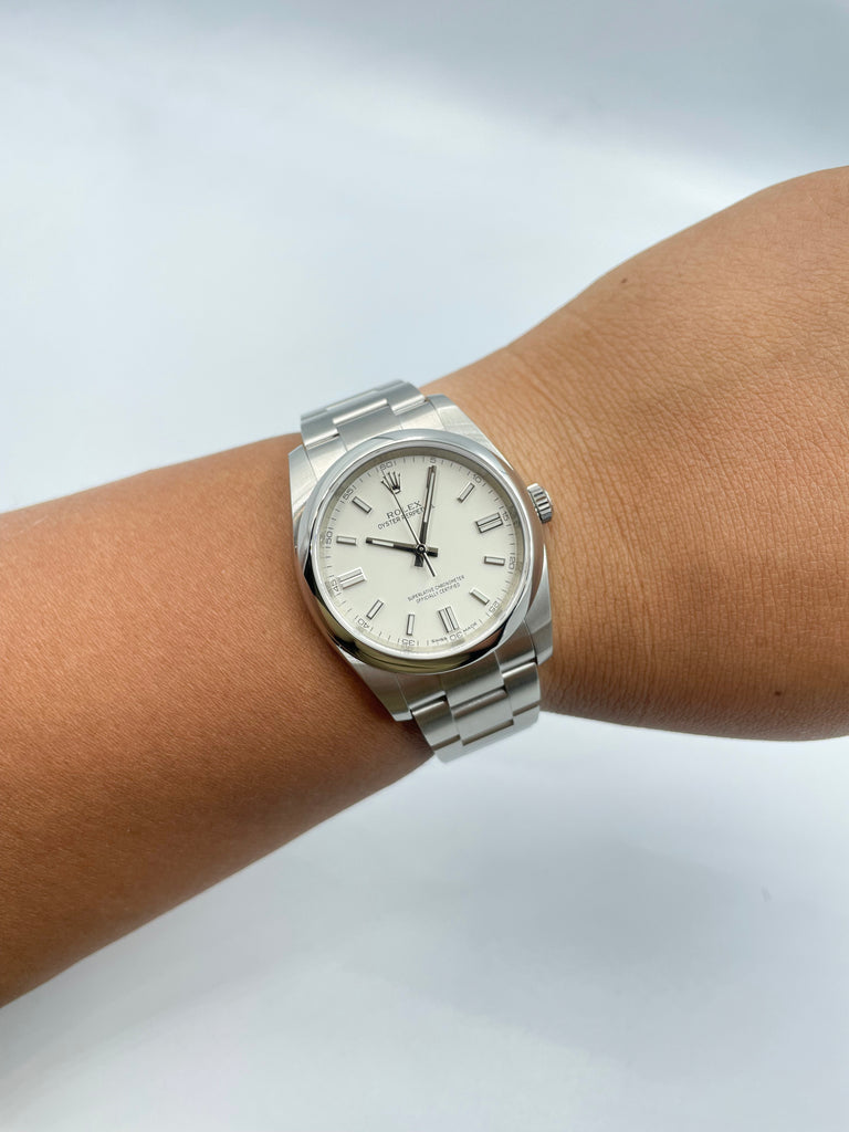 Rolex Oyster Perpetual 36mm Ivory White 116000 2019 [Preowned]