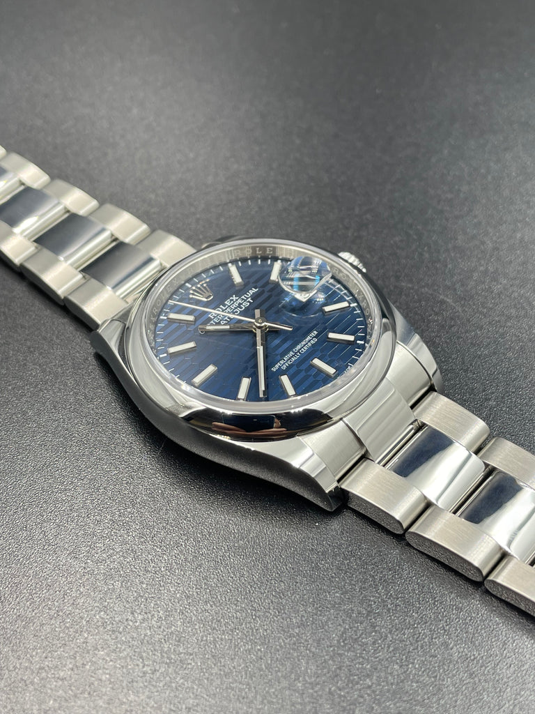 Rolex Datejust 36mm Blue Fluted Motif Dial 126200 2023 [Preowned]