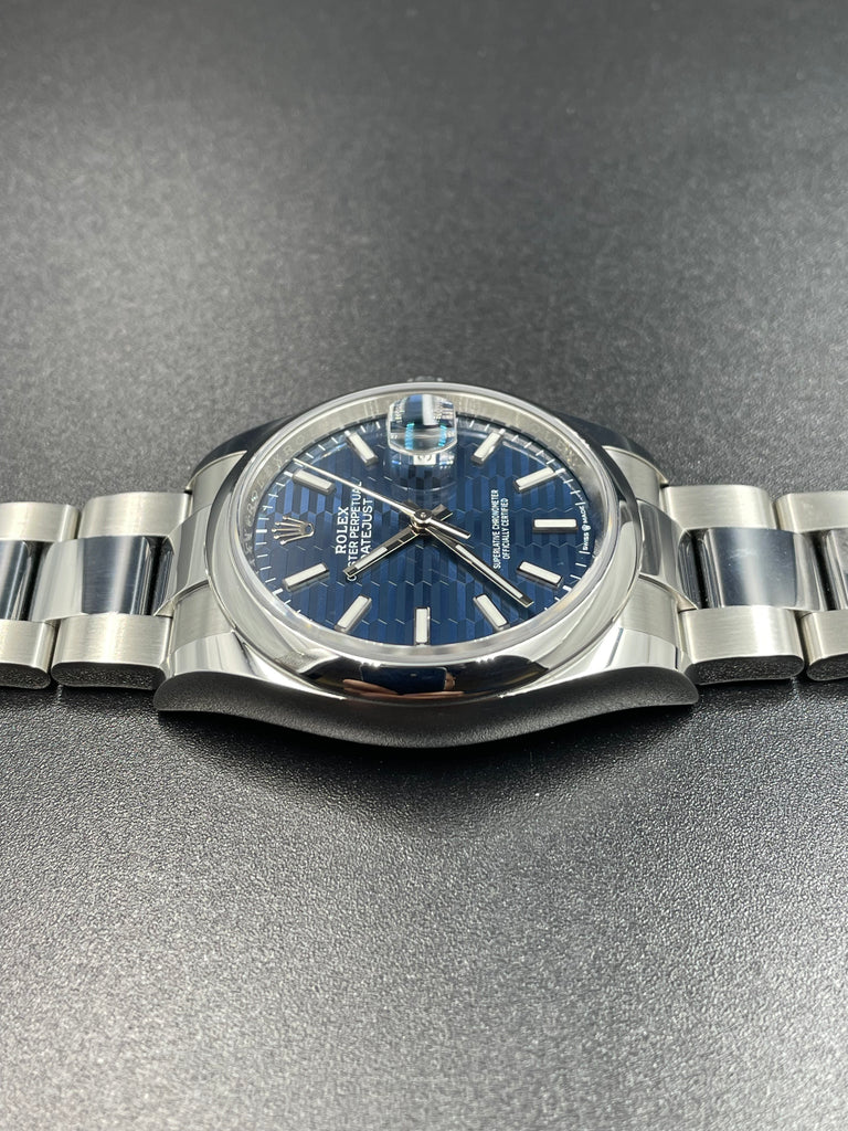 Rolex Datejust 36mm Blue Fluted Motif Dial 126200 2023 [Preowned]