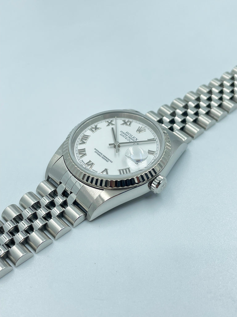 Rolex Datejust 36mm White Roman Dial on Jubilee 16234 2002 [Preowned]