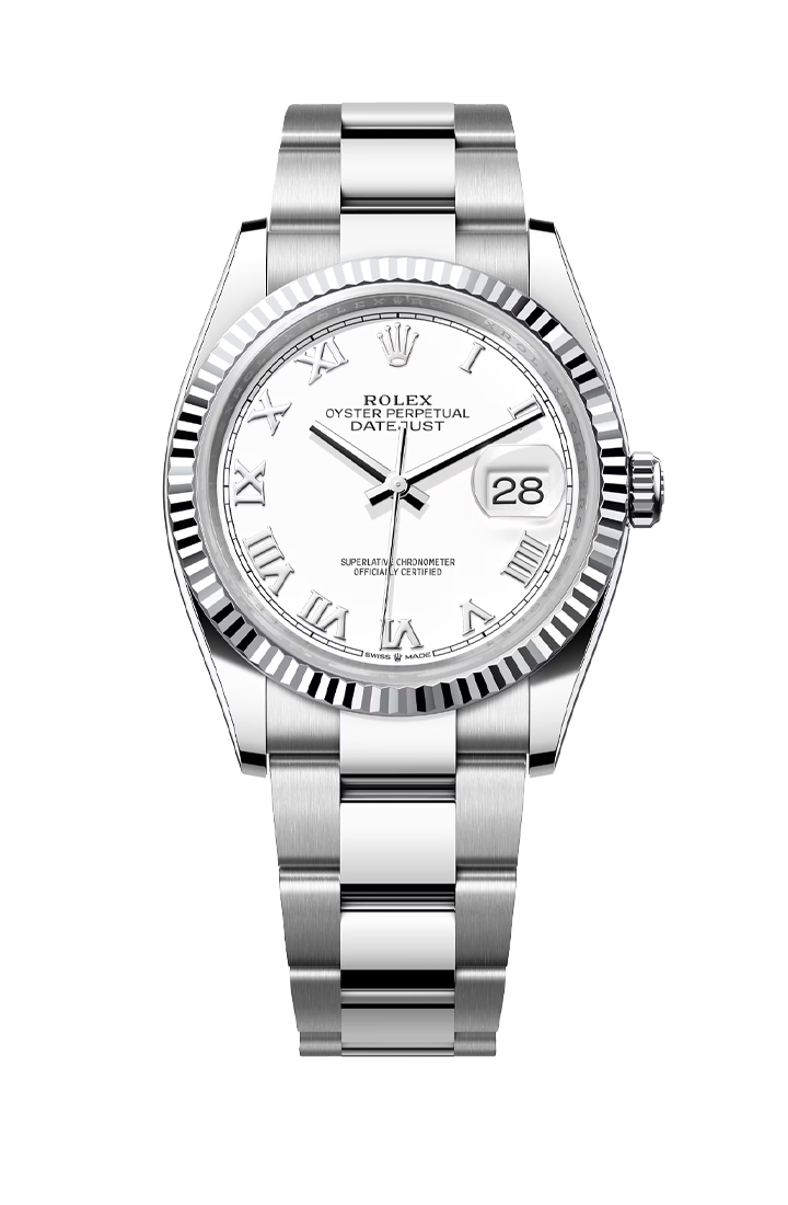 Rolex datejust 2025 36mm white dial