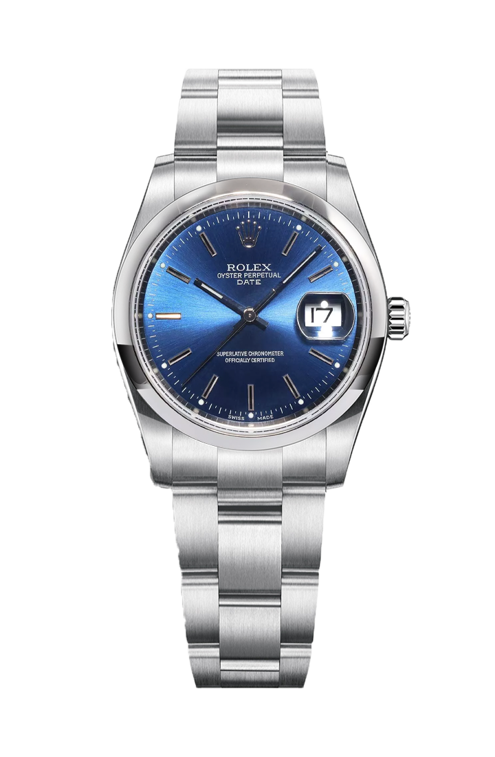 Rolex Watches Rolex Datejust 34 Blue Dial Magnificent Rolex Oyster