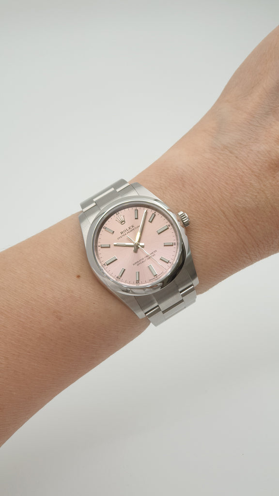 Rolex Oyster Perpetual Pink 34mm 124200 NOS [JB Stock]