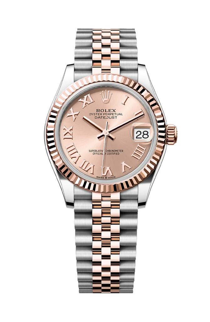 Rolex Datejust 31mm Pink Roman Steel Everose Jubilee 278271