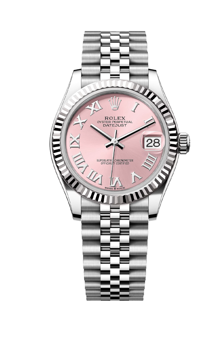 Rolex Datejust 31mm Pink Roman Jubilee 278274 – Swiss Connection
