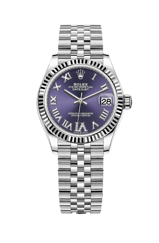 Rolex Datejust 31mm Purple Roman VI Diamond Jubilee Bracelet 278274