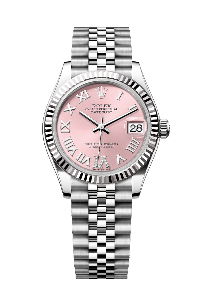 Rolex Datejust 31mm Pink Roman VI Diamond Jubilee Bracelet 278274