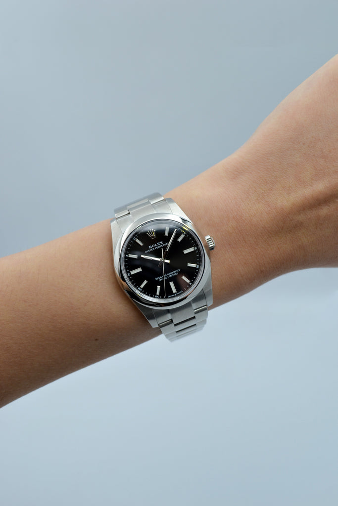 Rolex Oyster Perpetual Bright Black 34mm 124200