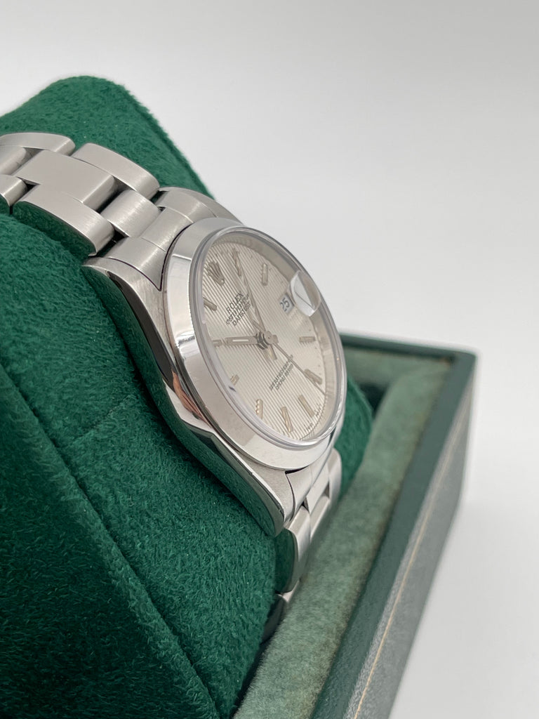 Rolex Datejust 31mm Silver Tapestry Dial Oyster Bracelet 68240 1996 [Preowned] [JB Stock]