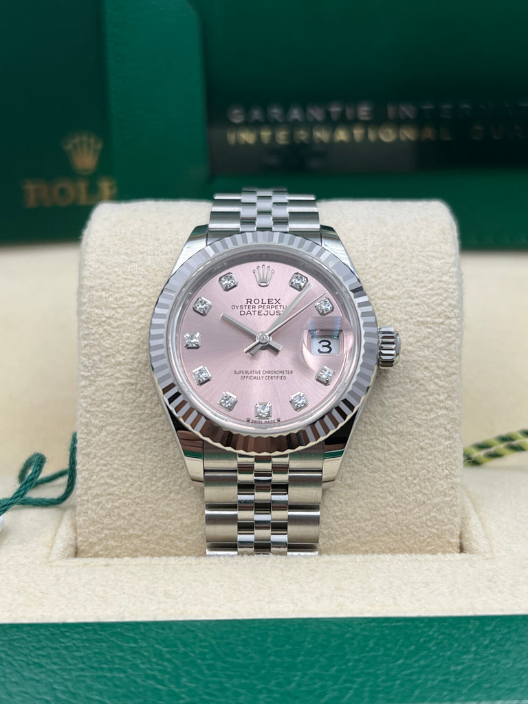 Rolex Datejust 28mm Pink Dial Jubilee 279174