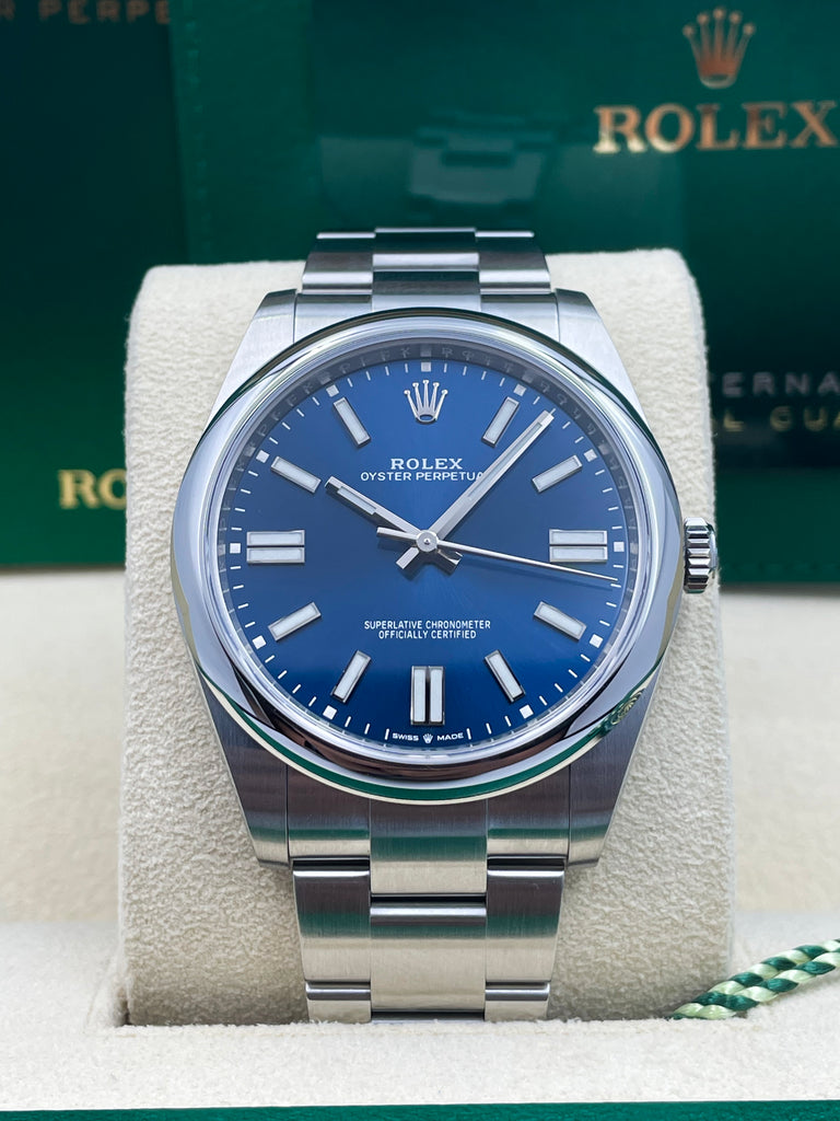 Rolex Oyster Perpetual 41mm Blue 124300 2021 [NOS]
