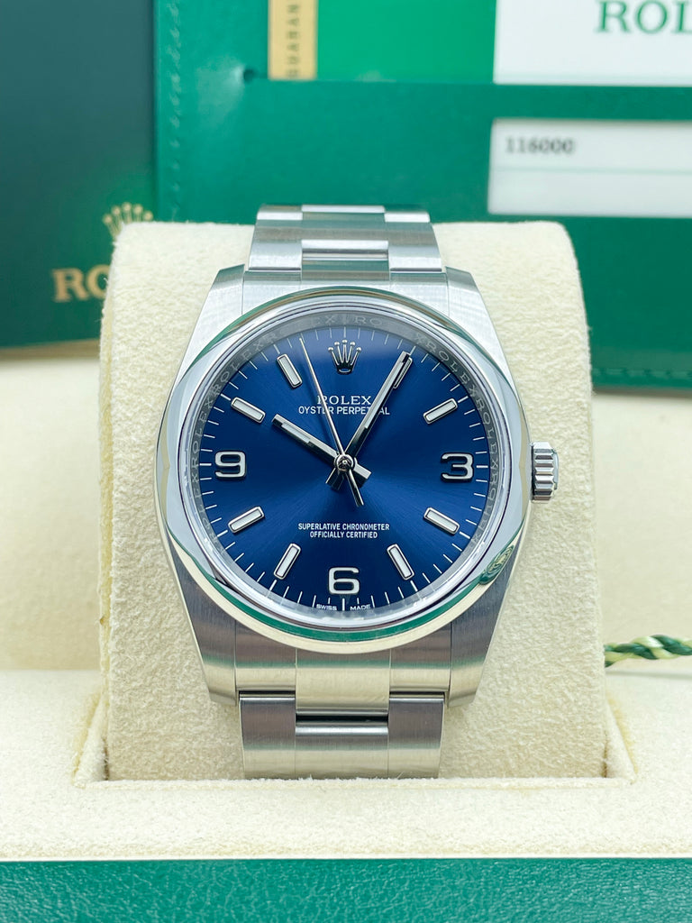 Rolex Oyster Perpetual 36mm Blue 116000 2019 [Preowned]