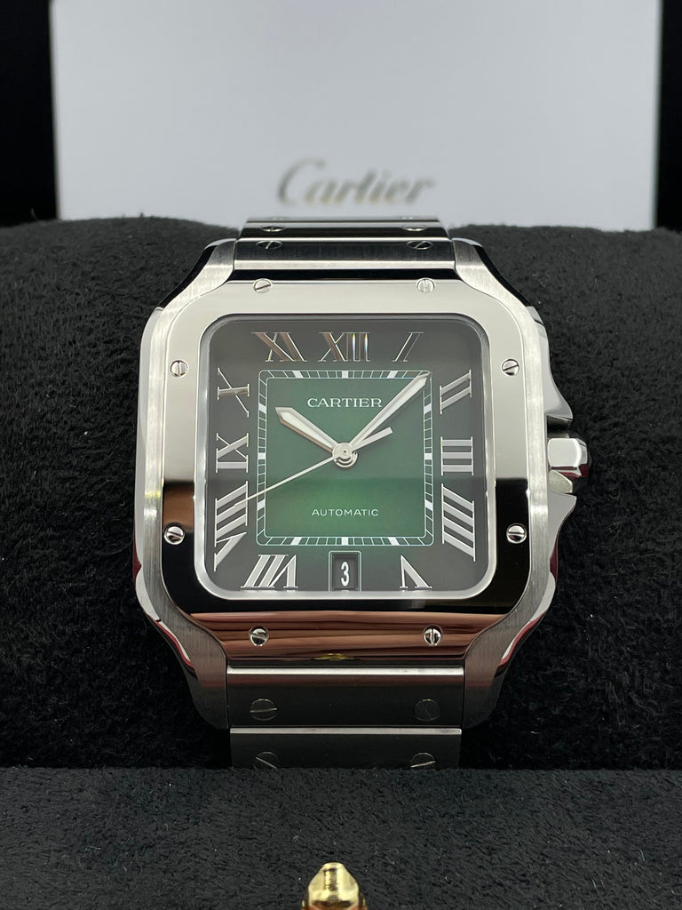 Cartier Santos de Cartier Smoky Green Large WSSA0062 2023 [Preowned]