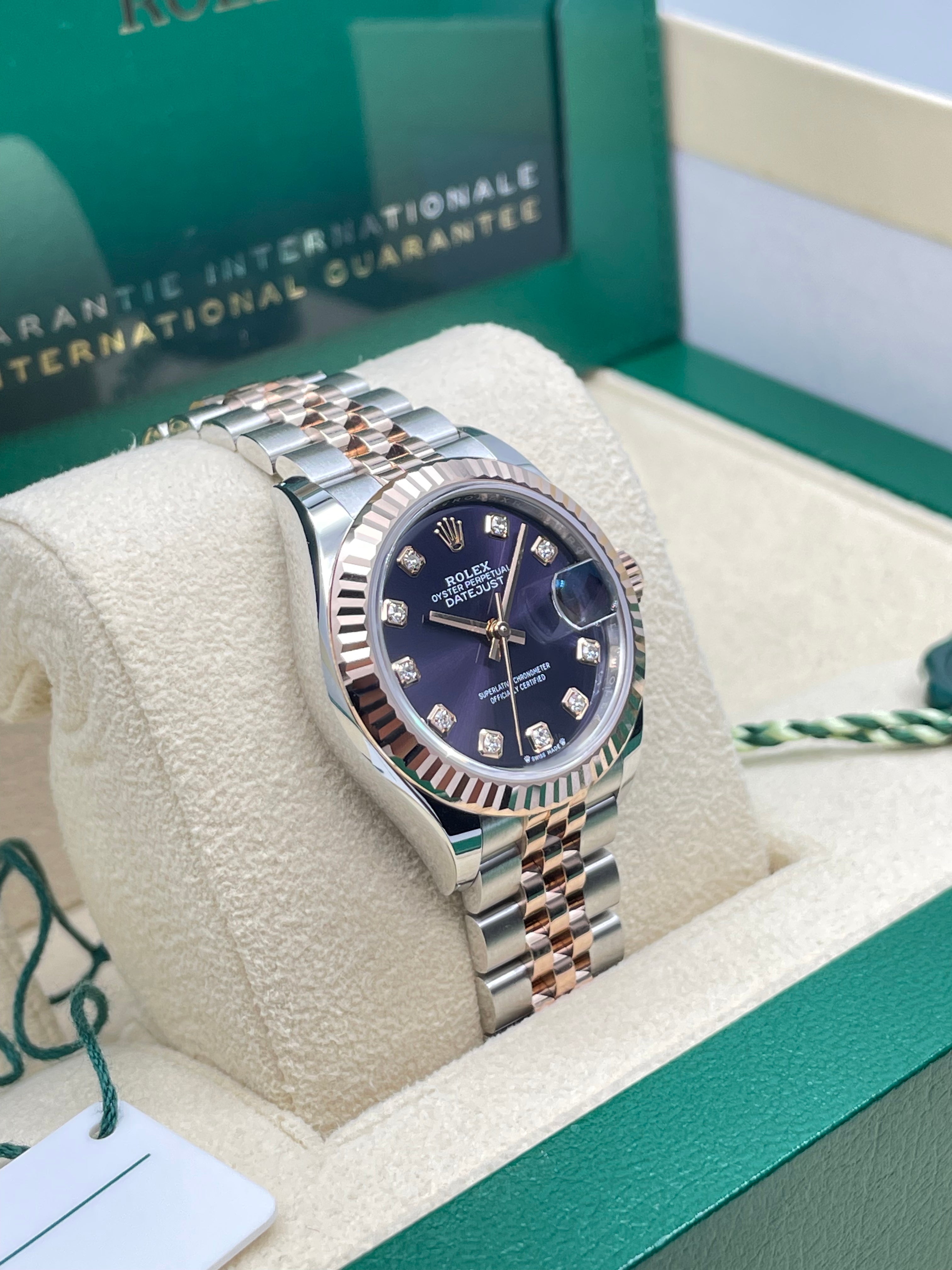 rolex oyster perpetual datejust purple