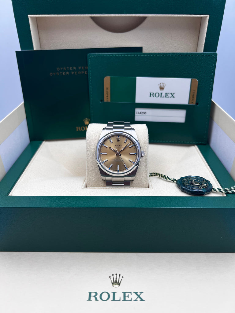 Rolex Oyster Perpetual 34mm White Grape 114200 2019 Discontinued [Preowned]