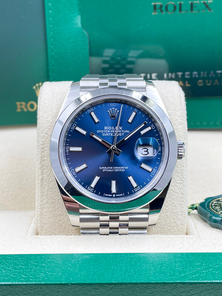 Rolex Datejust 41mm Blue Index Jubilee 126300