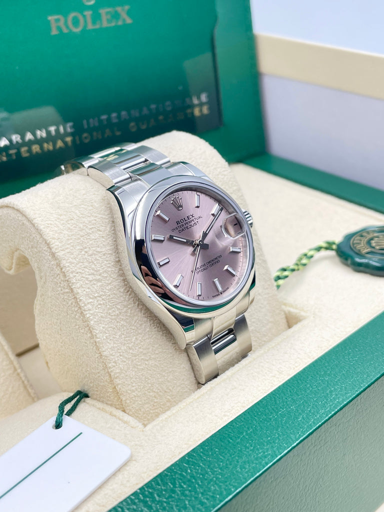 Rolex Datejust 31mm Pink Index Jubilee Bracelet 278240