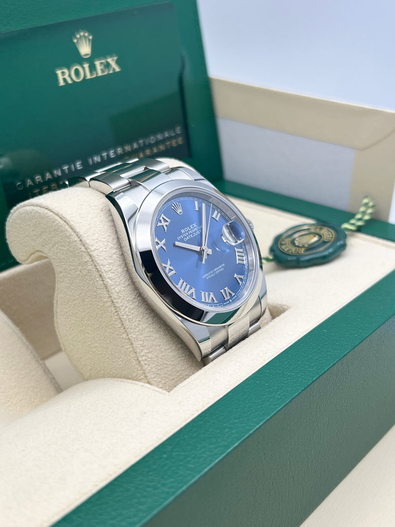 Rolex Datejust 41mm Azzurro Blue Dial 126300