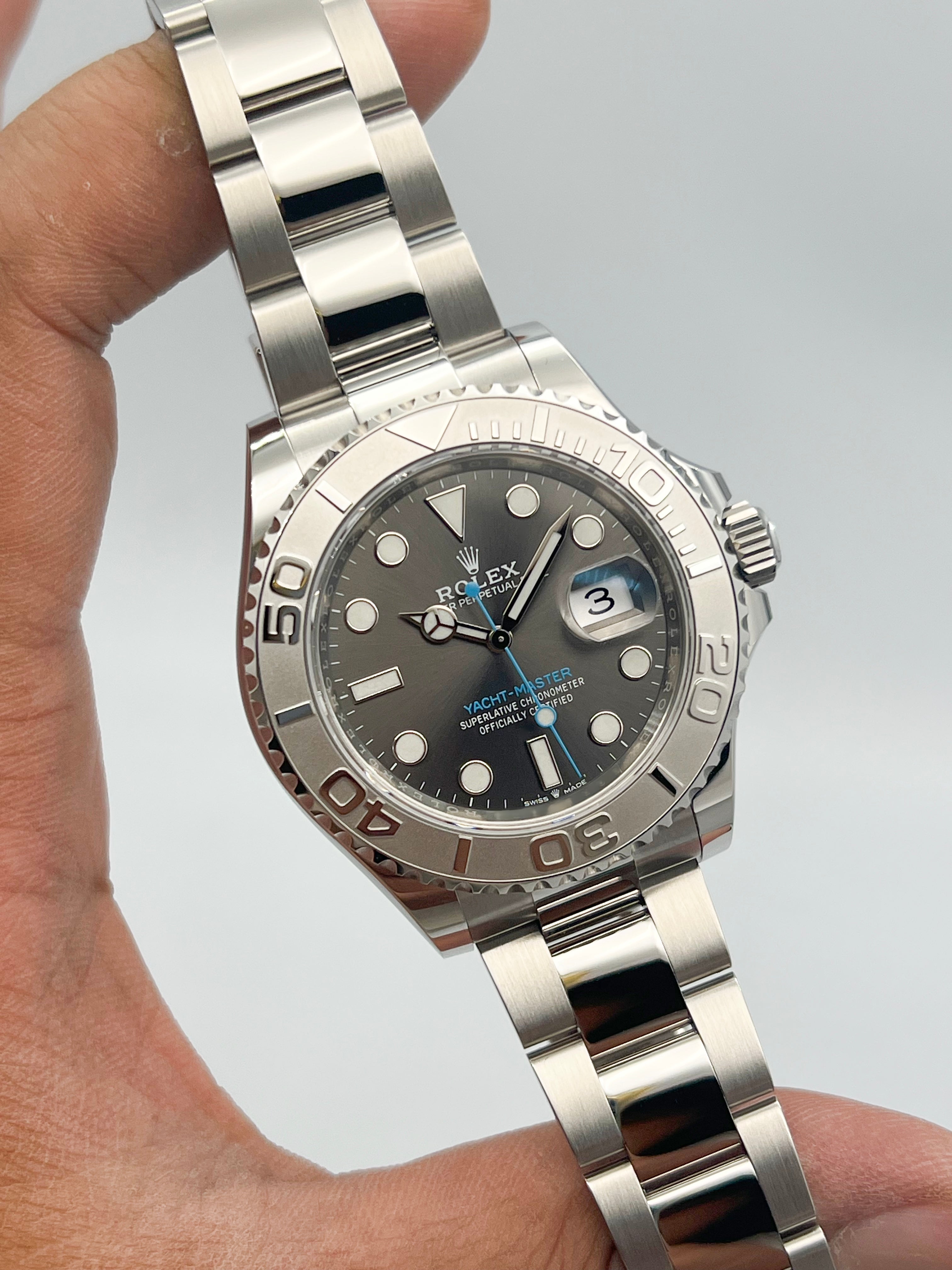 Rolex yacht master rhodium hot sale