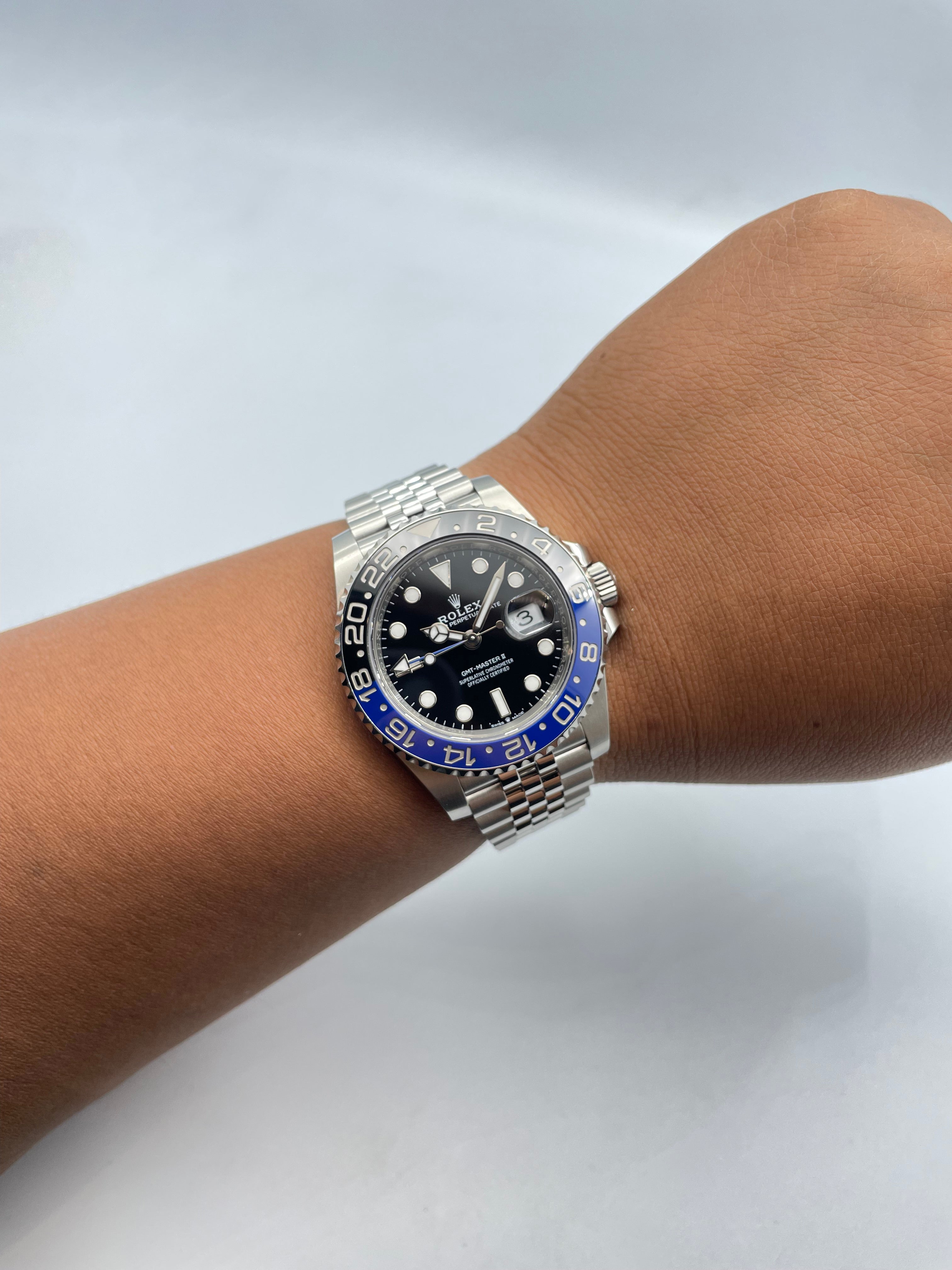 Rolex Batman Jubilee On Wrist Rolex GMT Master II Batgirl Jubilee