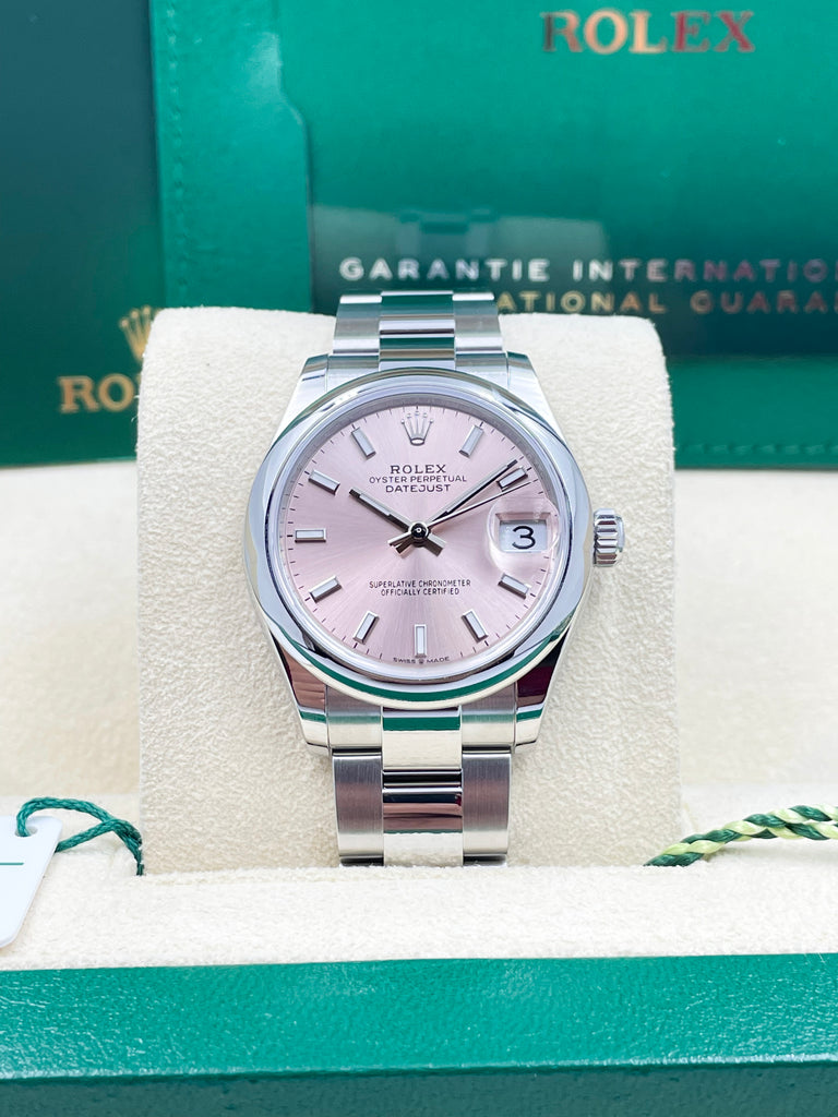 Rolex Datejust 31mm Pink Dial Oyster 278240