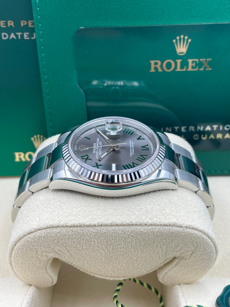 Rolex Datejust 36mm WG Fluted Bezel Wimbledon 126234