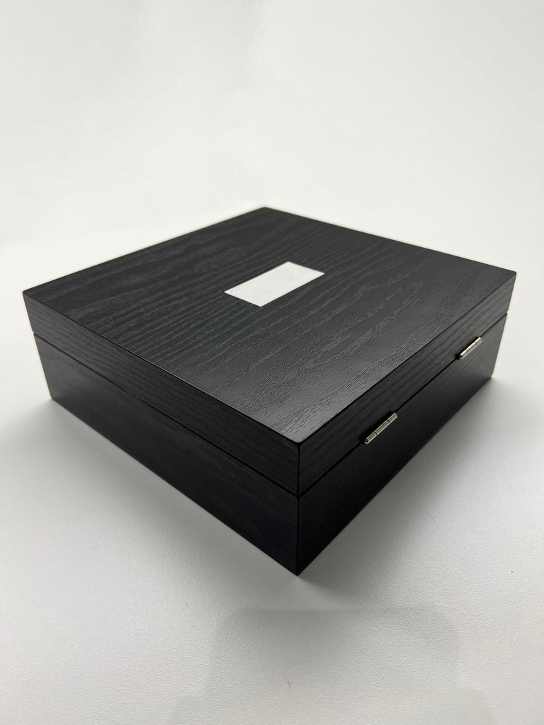 Ten10 ASPEN Elite Watch Box for 6 Watches (Black Exterior & Blue Interior) Ver 2