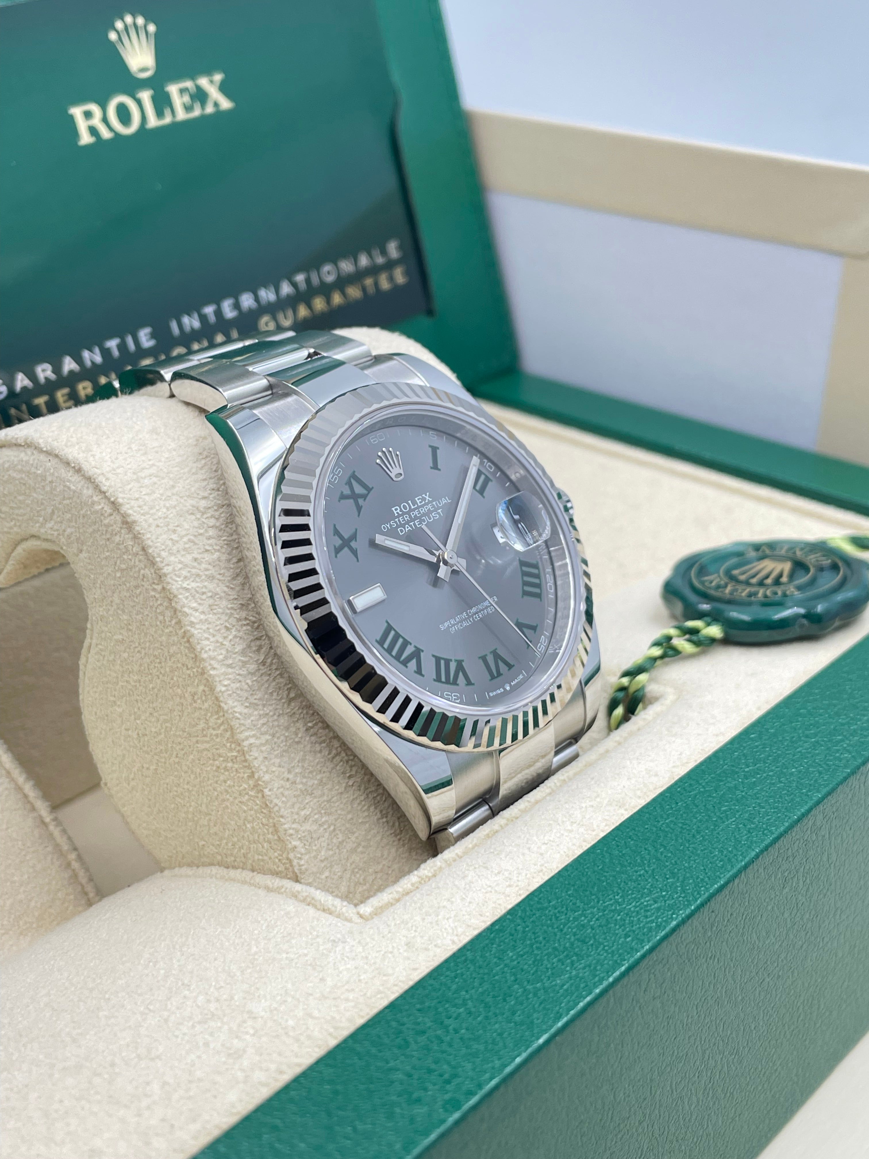 Rolex Datejust 41mm Wimbledon Dial 126334 – Swiss Connection Watches