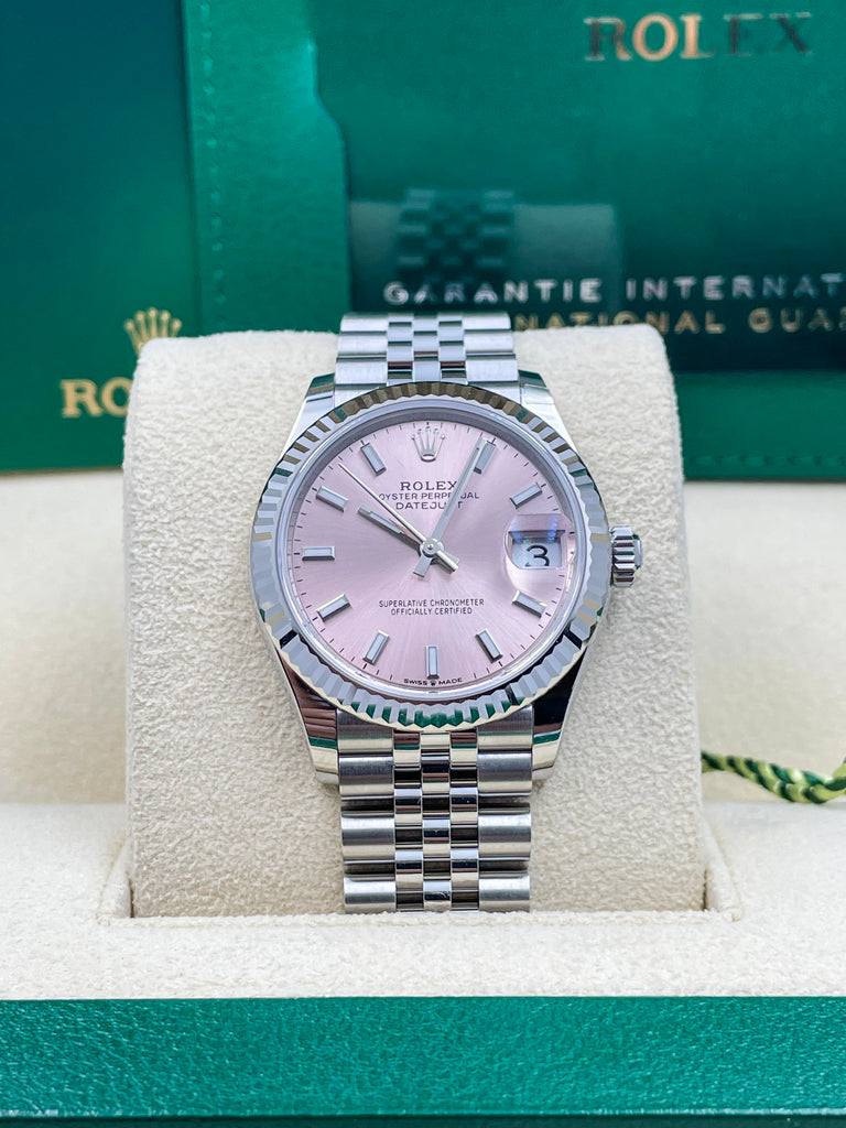Rolex Datejust 31mm Pink Index Jubilee Bracelet 278274