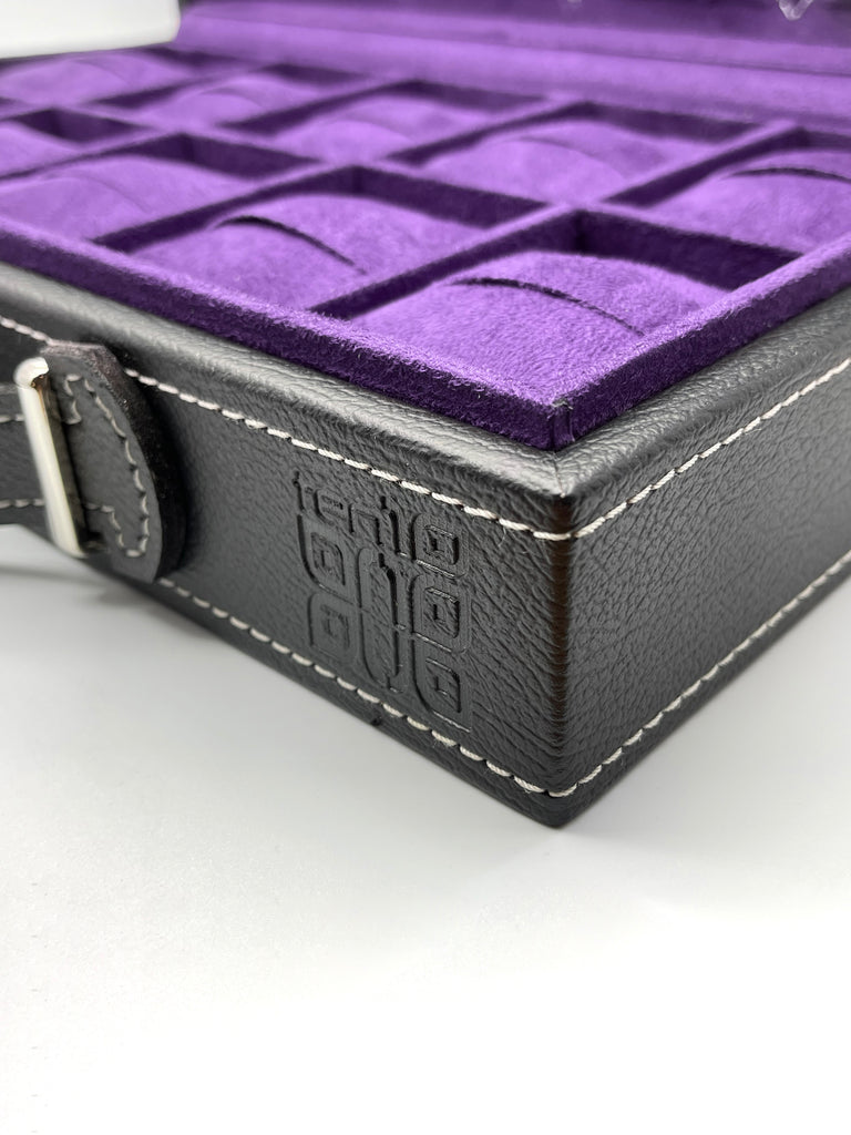 Ten10 Oscar Ver.2 Watch Box for 10 Watches (Black Exterior & Purple Interior)