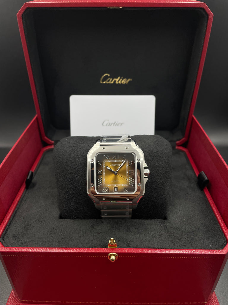Cartier Santos de Cartier Brown Sunray Large WSSA0064