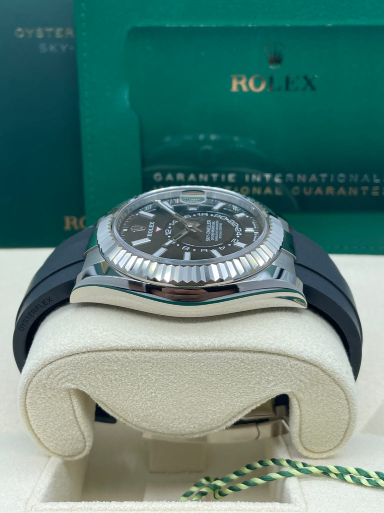 Rolex Sky Dweller Bright Black 18kt White Gold - Oysterflex 336239