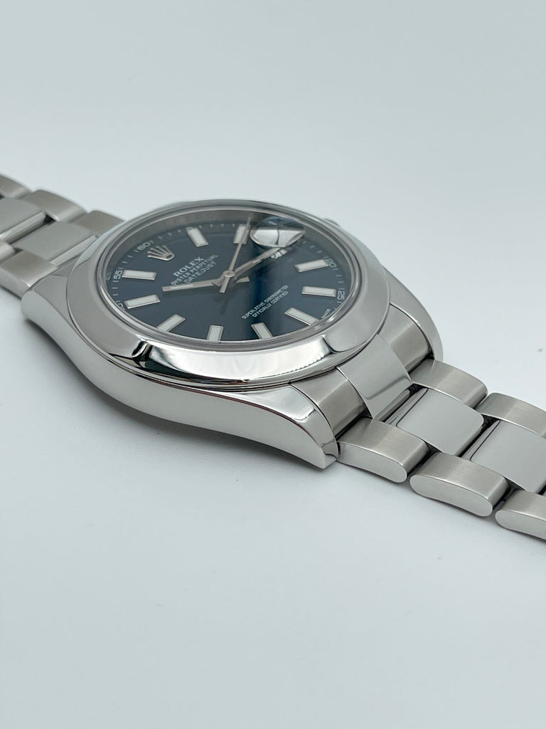 Rolex Datejust 41mm Blue Index Dial 116300 2014 [Preowned] [JB Stock]