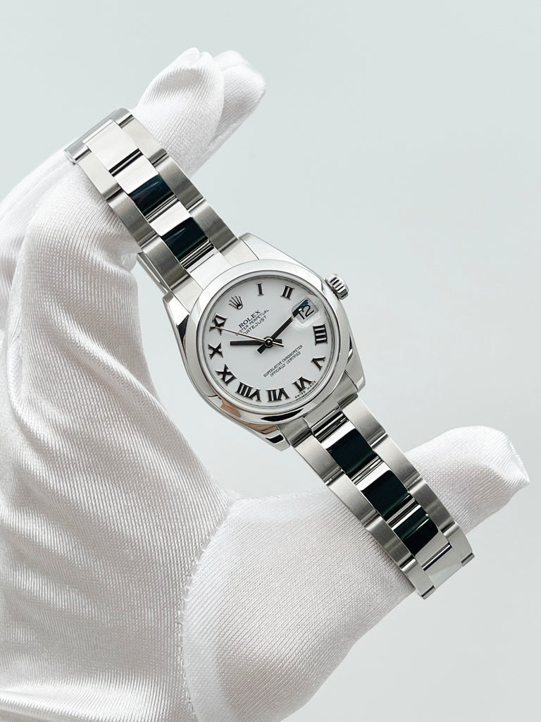 Rolex Datejust 31mm White Roman Oyster Bracelet 178240 2014 [Preowned] [JB Stock]