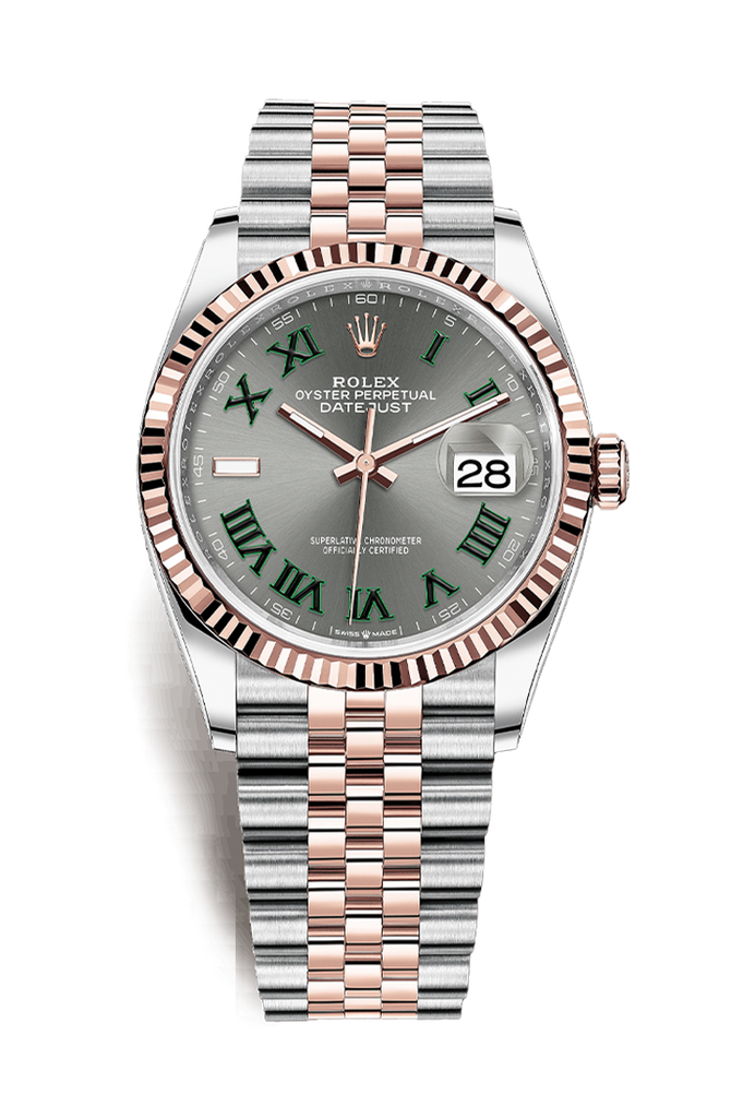 Rolex Datejust 36mm Wimbledon Steel Everose Gold 126231