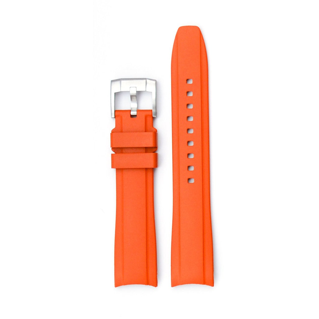 Everest Curved End Rubber Strap with Tang Buckle - EH5 - For Seadweller, Milgauss, Air King