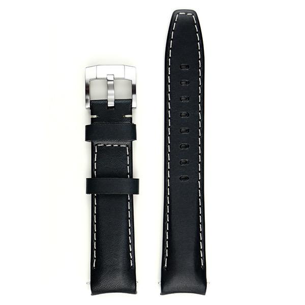 Everest Curved End Link Calf Strap with Tang Buckle - EH8 - for 40mm Professionals