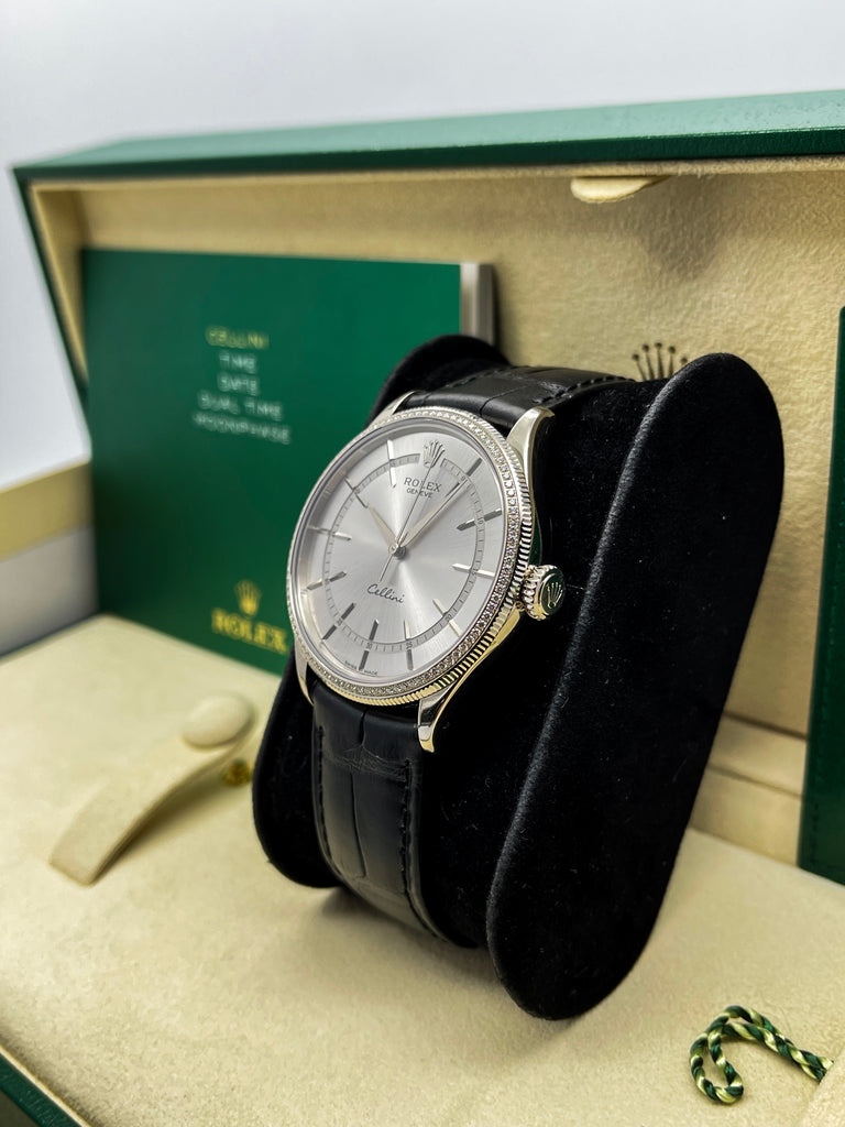 Rolex Cellini Time White Gold 39mm 50609RBR