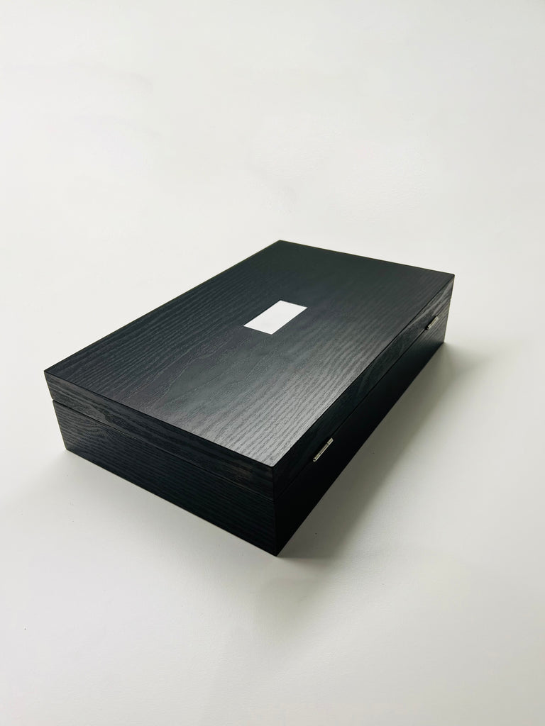 Ten10 ASPEN Elite Watch Box for 10 Watches (Black Exterior & Grey Interior)