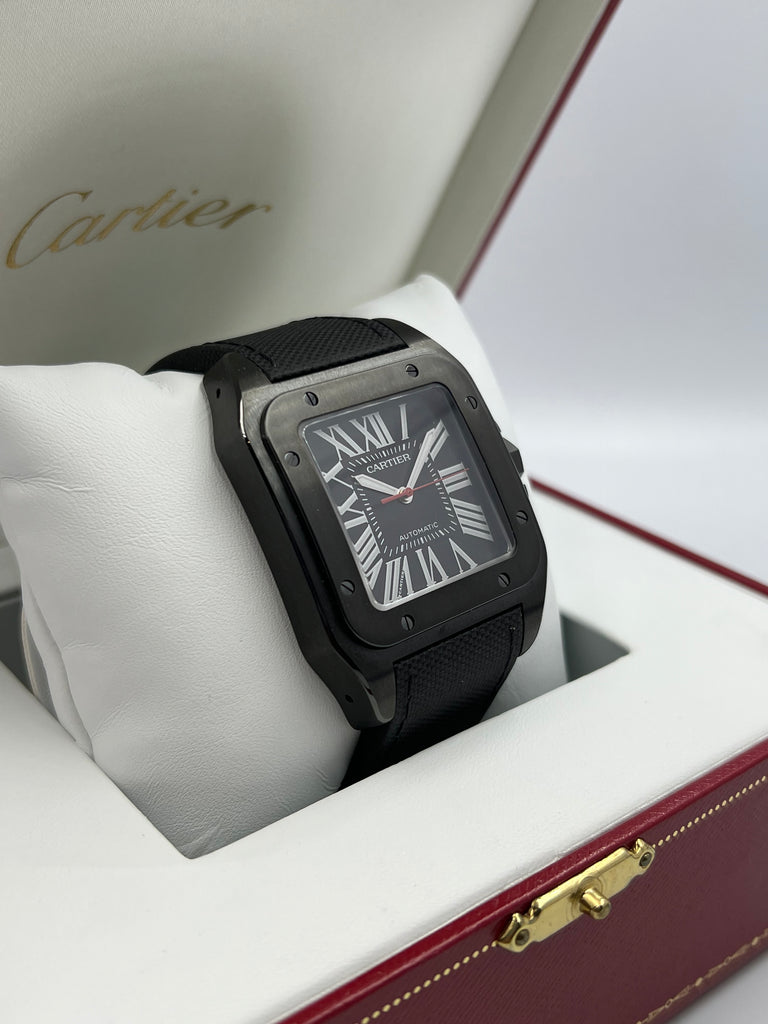 Cartier Santos 100 Carbon WSSA0006 2016 [NOS]