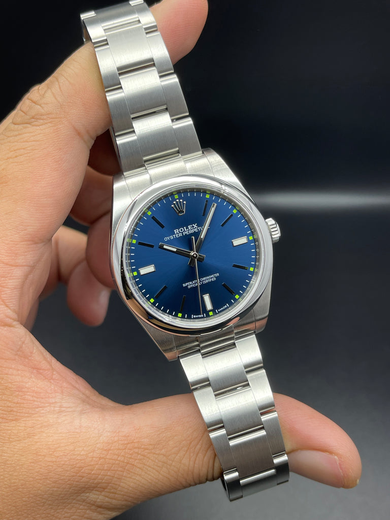 Rolex Oyster Perpetual Blue Dial 39mm 114300 2015 [Preowned]