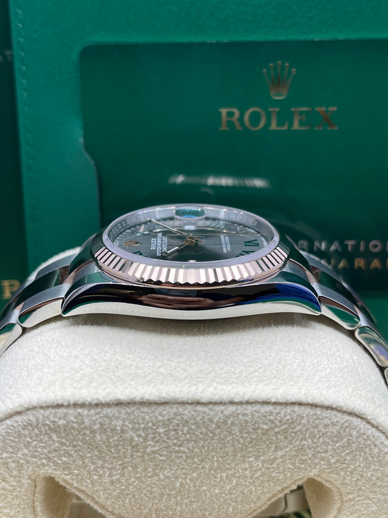 Rolex Datejust 36mm Wimbledon Dial Steel Everose Gold 126231