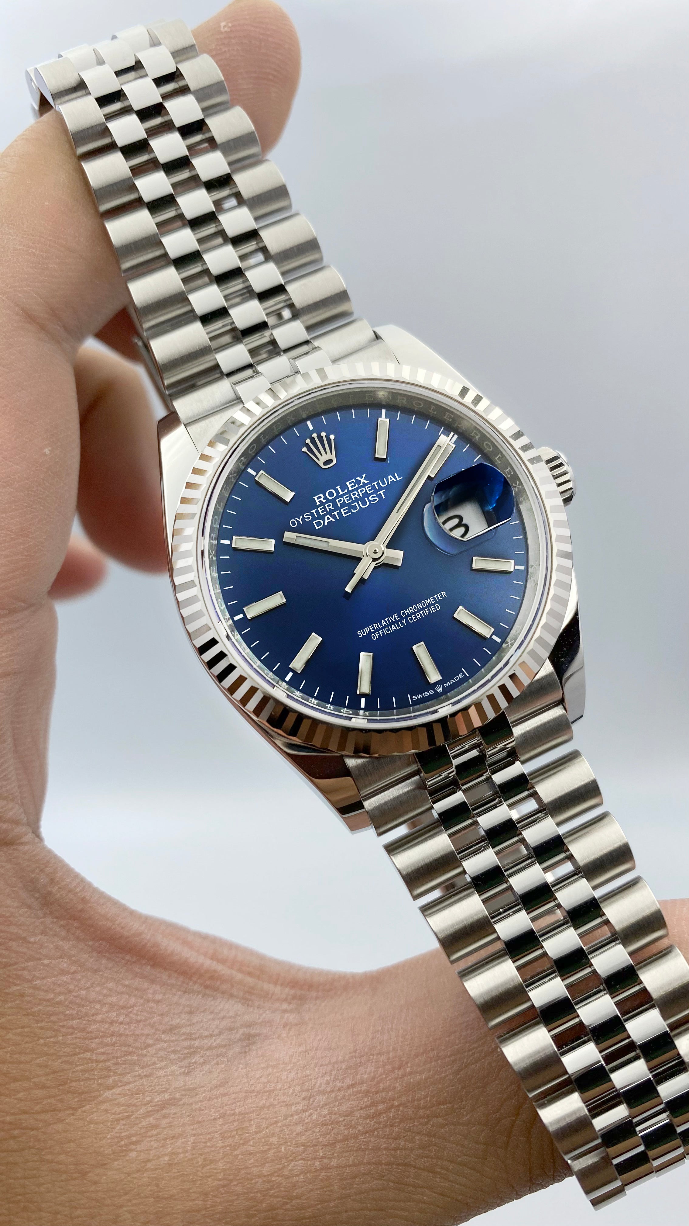Rolex datejust 36mm blue dial Outlet