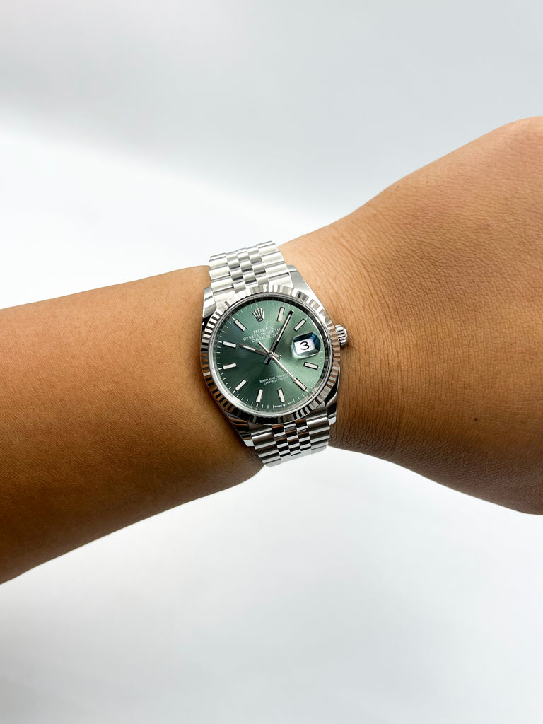 Rolex Datejust 36mm Mint Green on Jubilee 126234