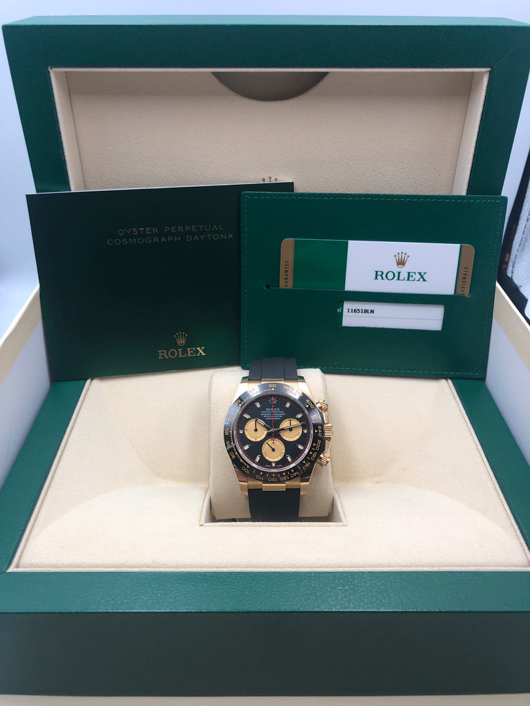 Rolex Cosmograph Daytona Yellow Gold on Oysterflex 116518LN 2018 [Preowned]