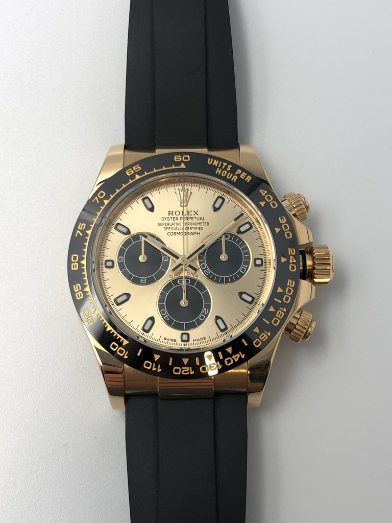 Rolex Cosmograph Daytona Yellow Gold on Oysterflex 116518LN 2017 [Preowned]